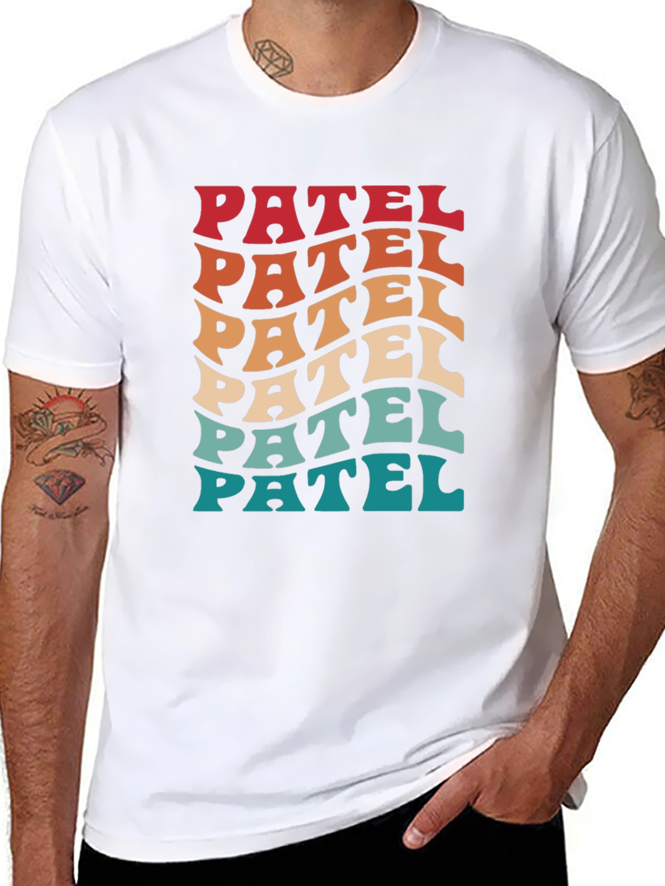 Retro Patel T-Shirt - Family Last Name Pride