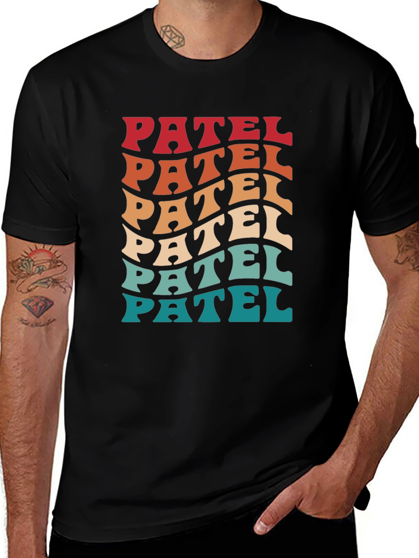 Retro Patel T-Shirt - Family Last Name Pride