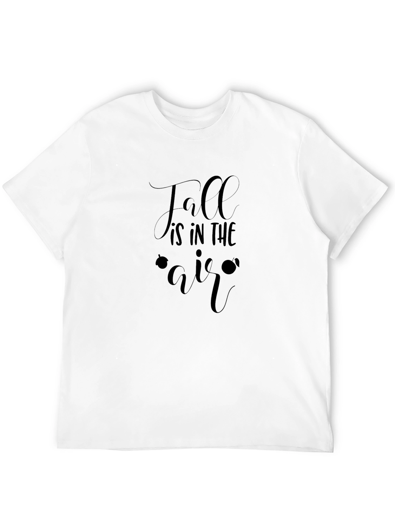 Fall is in the Air Black Graphic Tee