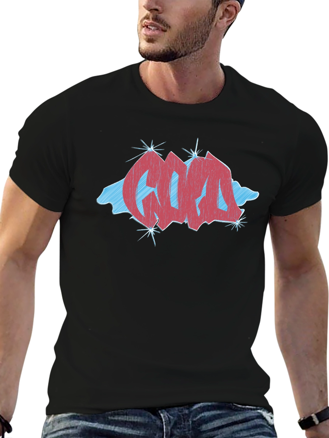 Graffiti Style Graphic Tee - Cool & Trendy