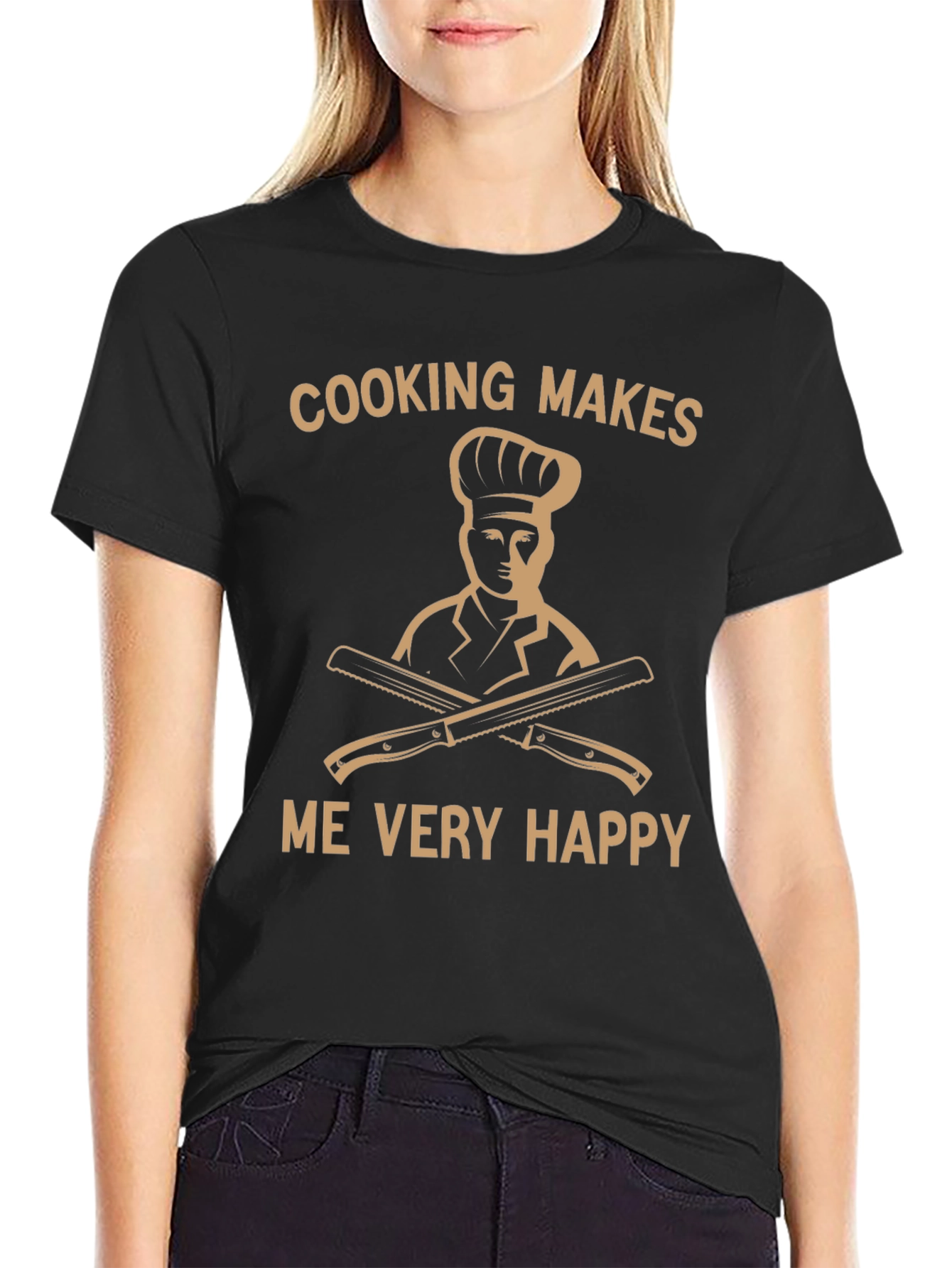 Cooking Makes Me Very Happy T-Shirt