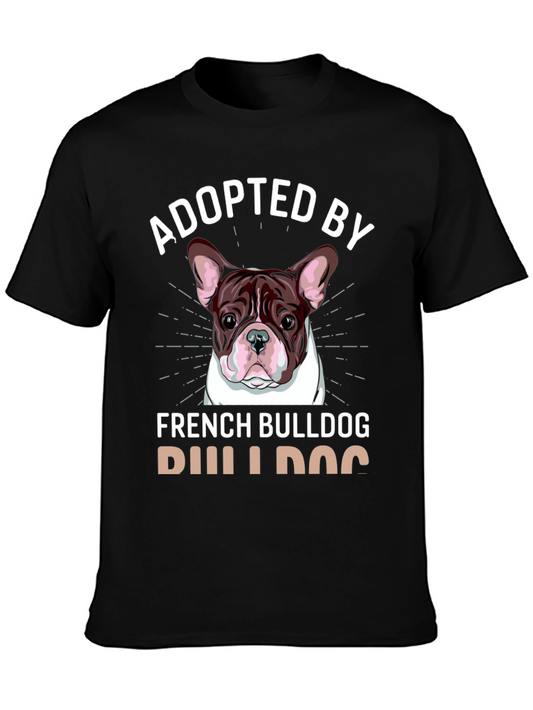 Adopted by French Bulldog T-Shirt Dog Lover Tee