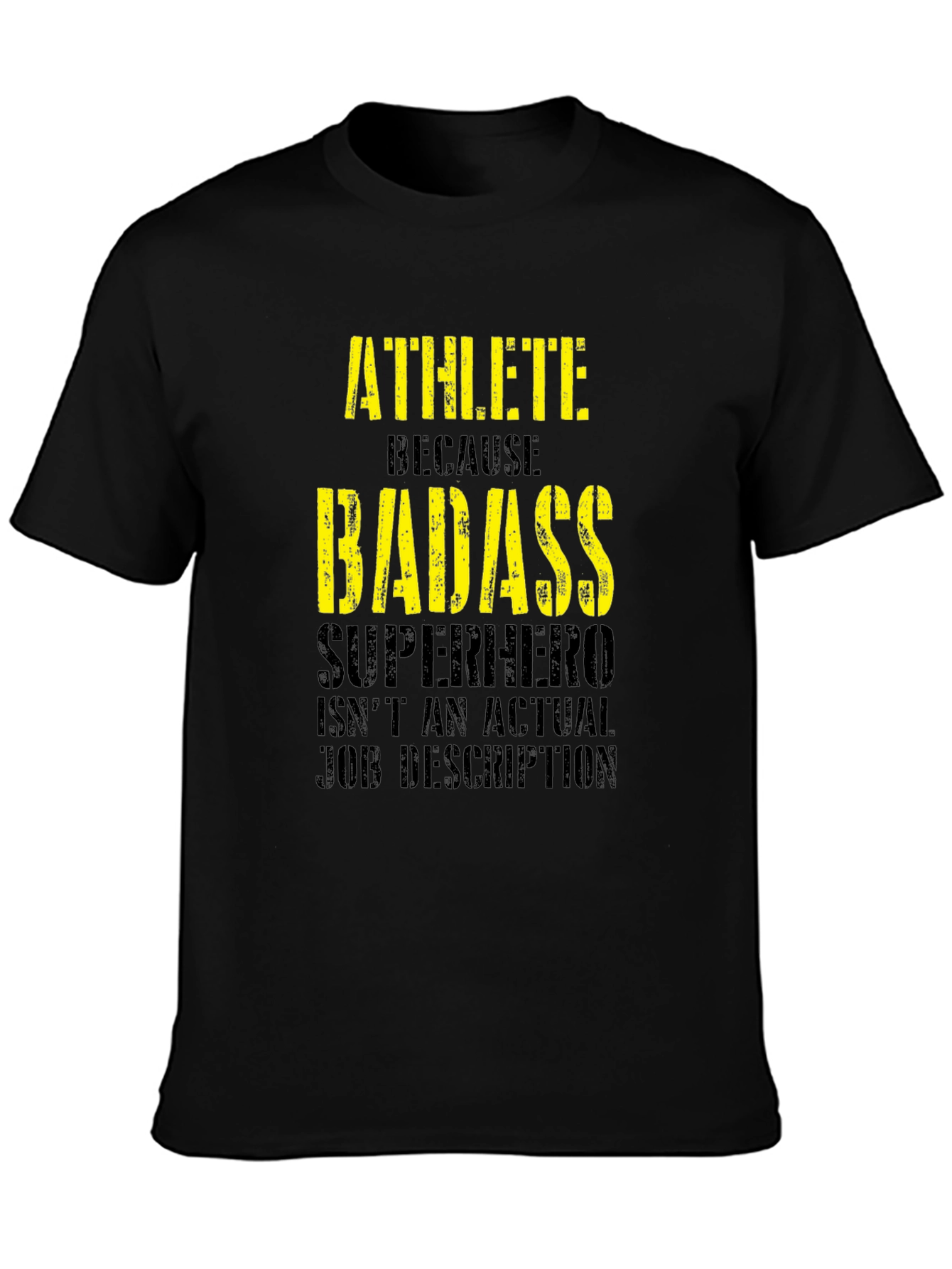 Athlete Badass Graphic Tee - Funny Workout Shirt