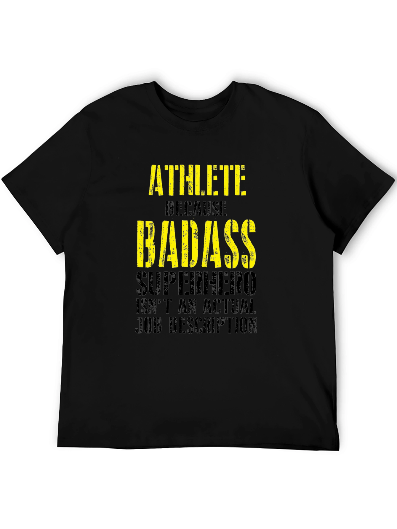 Athlete Badass Graphic Tee - Funny Workout Shirt
