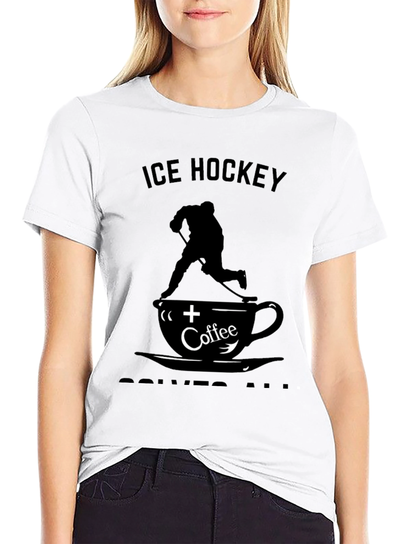 Ice Hockey & Coffee T-Shirt