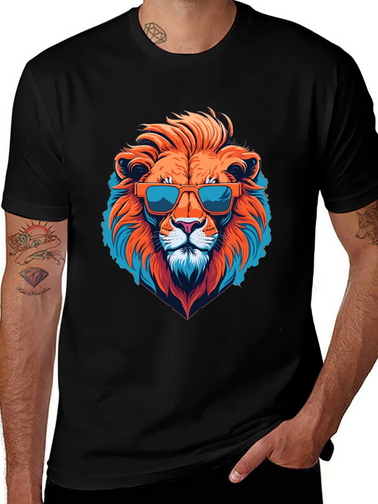 Cool Lion Graphic Tee - Black T-Shirt