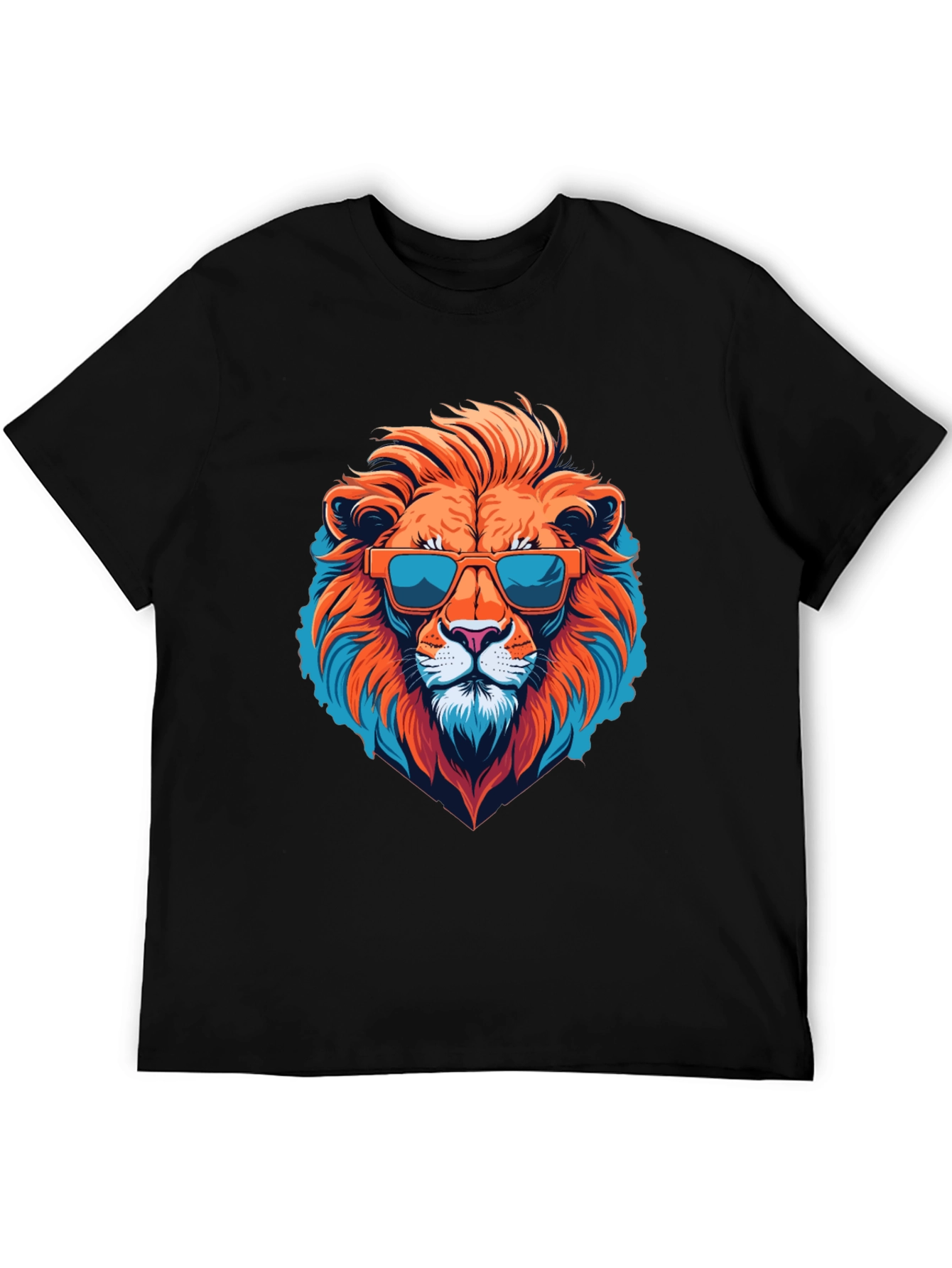Cool Lion Graphic Tee - Black T-Shirt