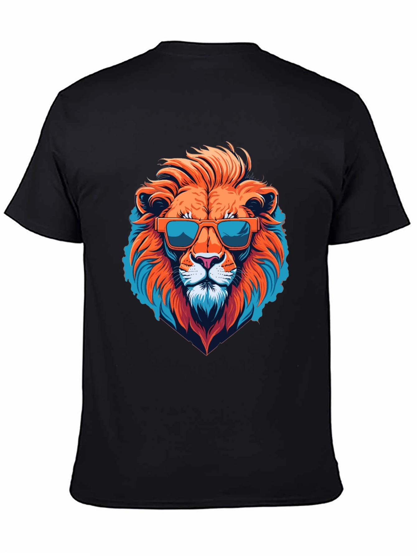 Cool Lion Graphic Tee - Black T-Shirt