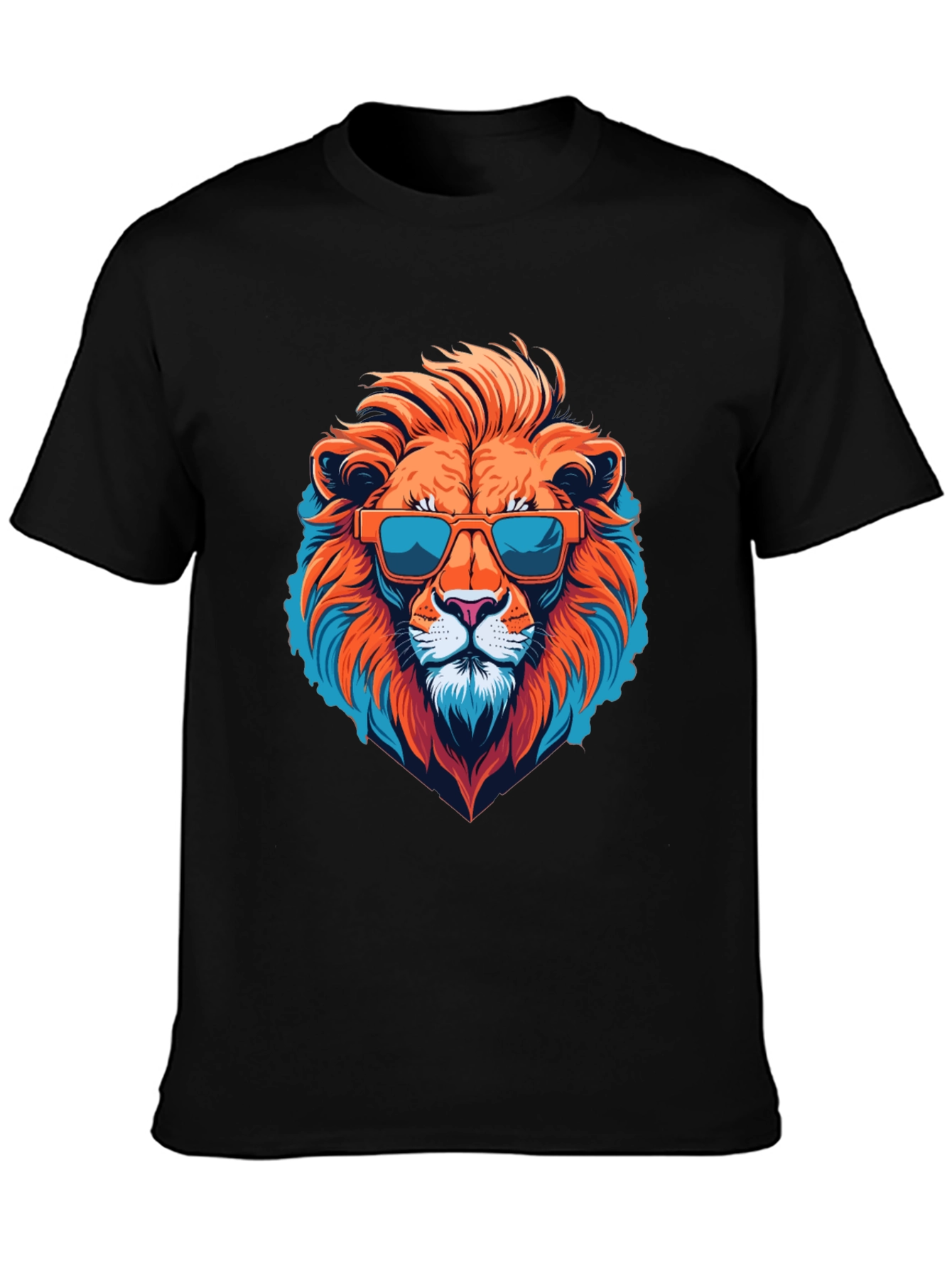 Cool Lion Graphic Tee - Black T-Shirt