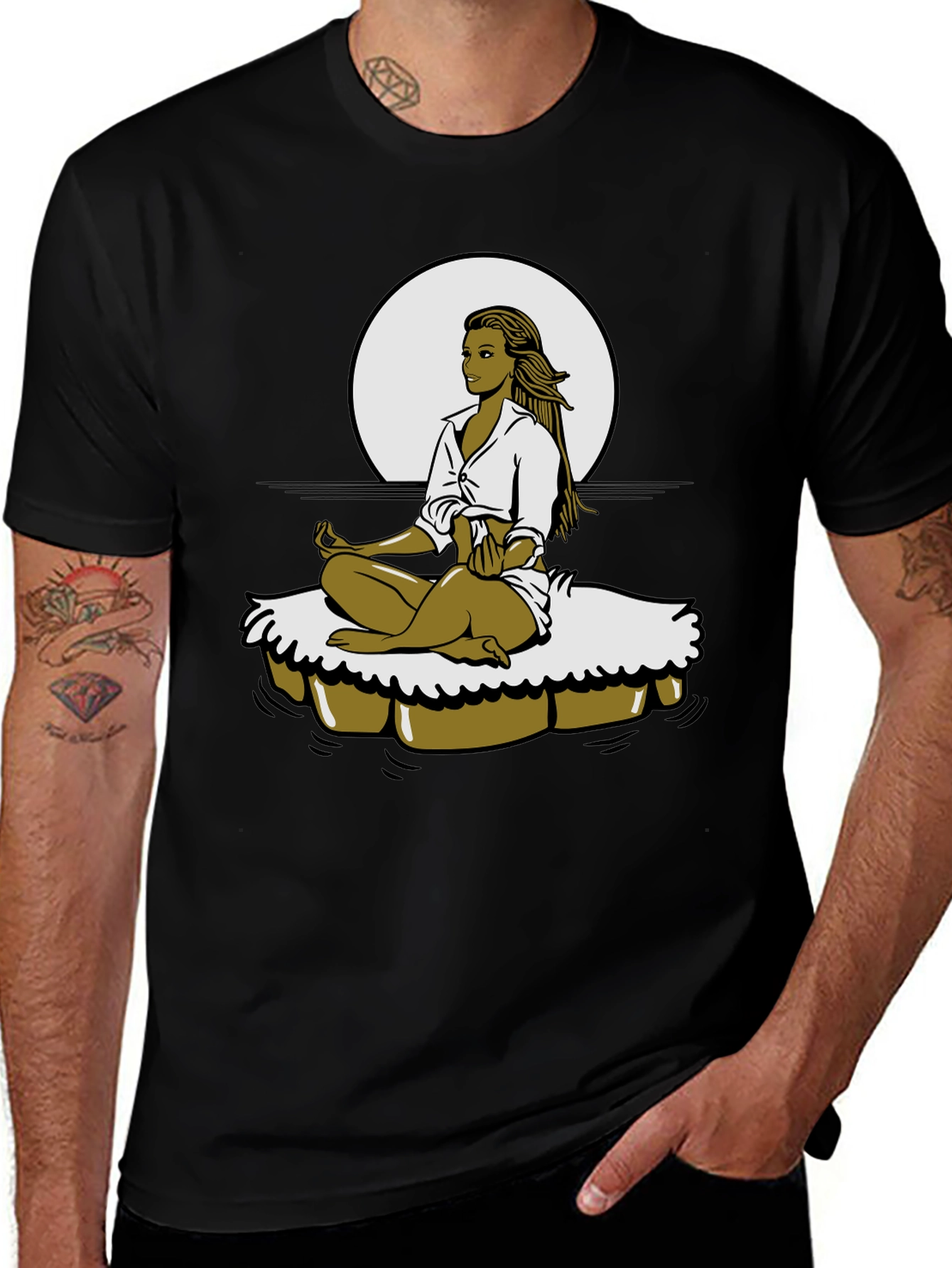 Meditating Woman Graphic Tee