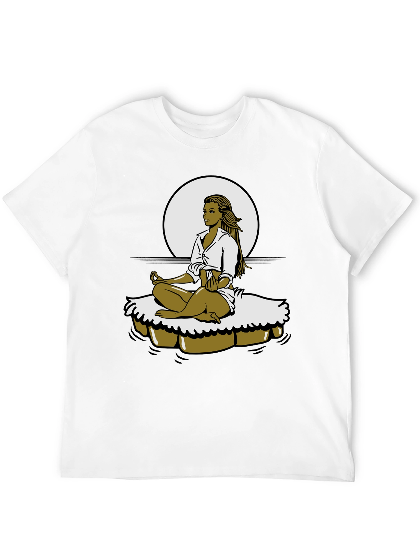 Meditating Woman Graphic Tee