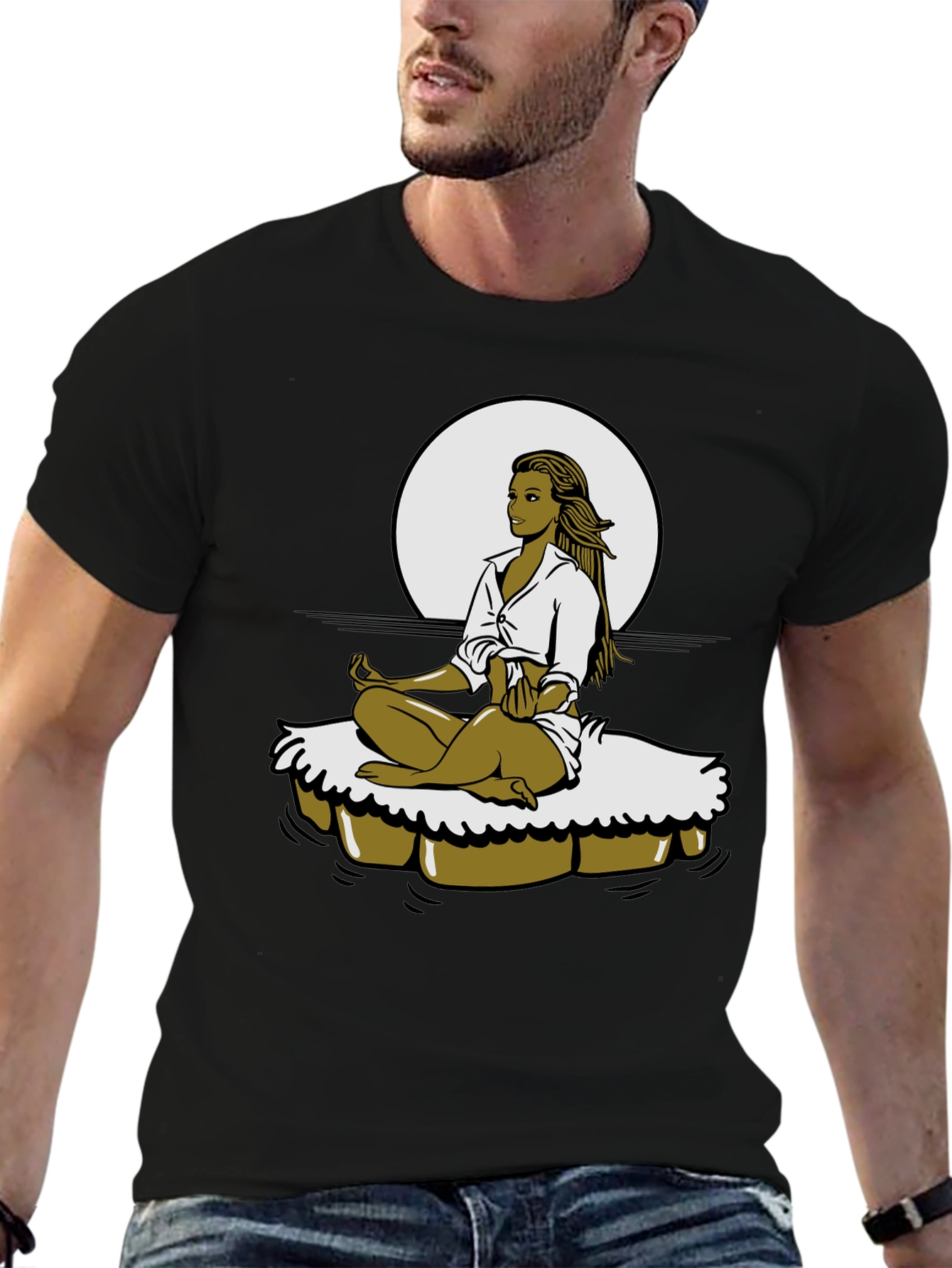 Meditating Woman Graphic Tee