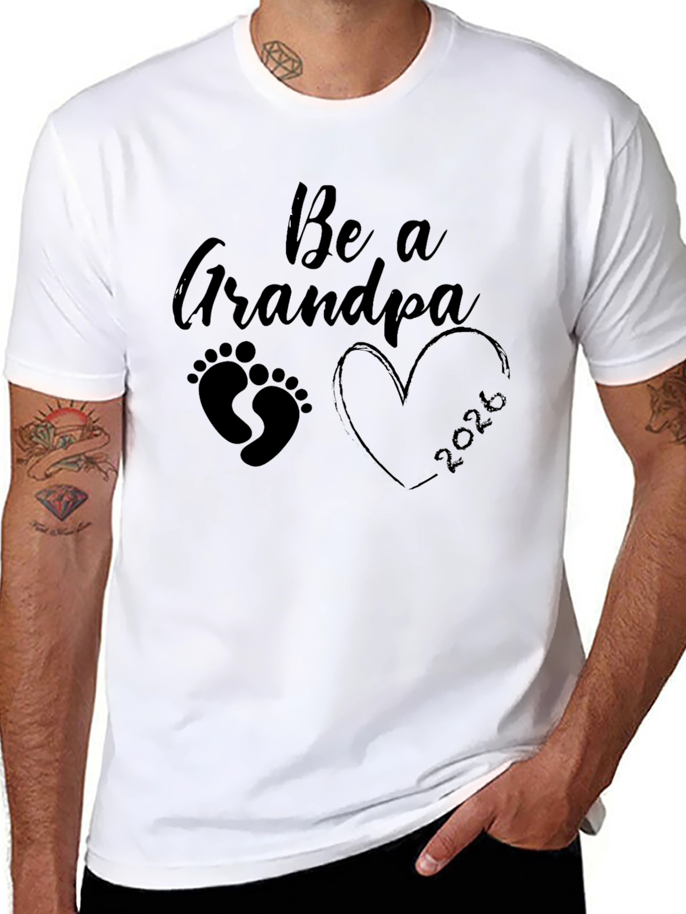 Be a Grandpa 2026 Black T-Shirt