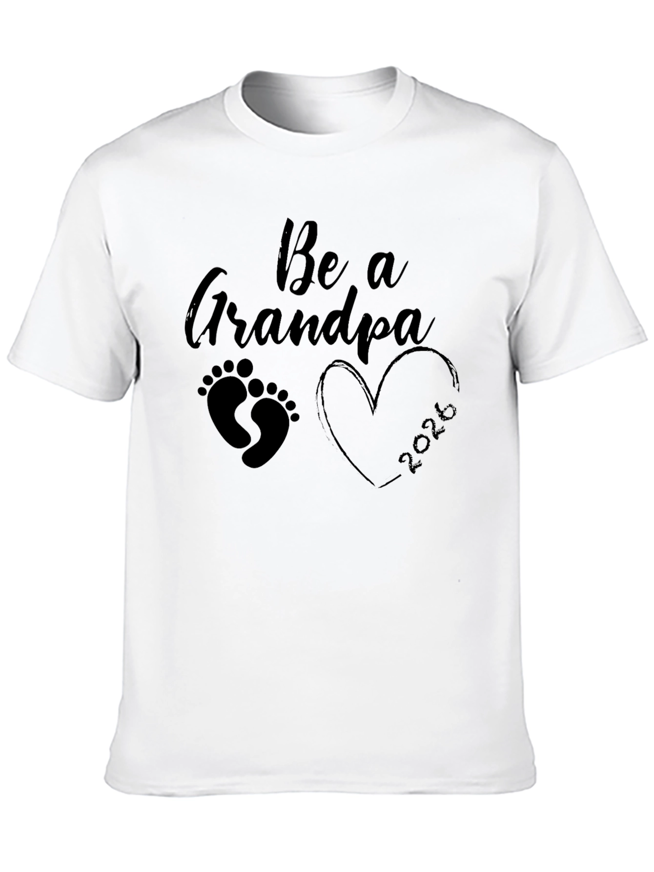 Be a Grandpa 2026 Black T-Shirt