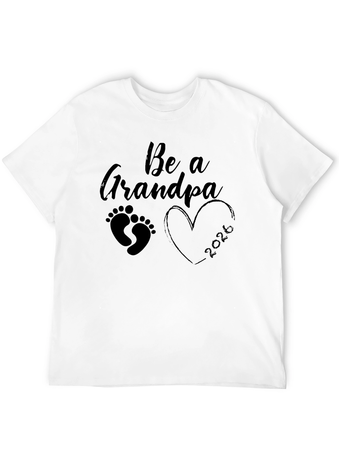 Be a Grandpa 2026 Black T-Shirt