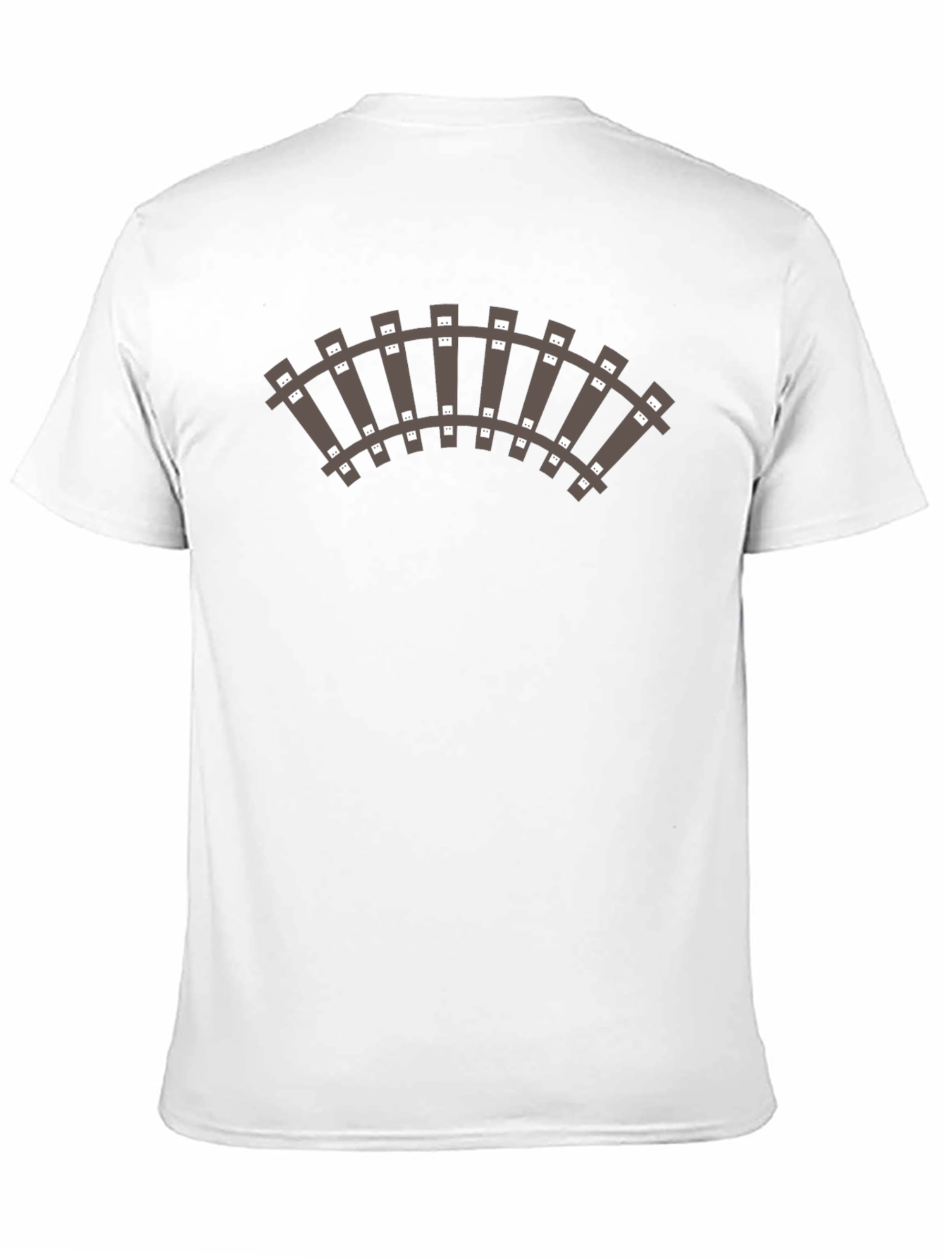 Train Track Graphic Black T-Shirt