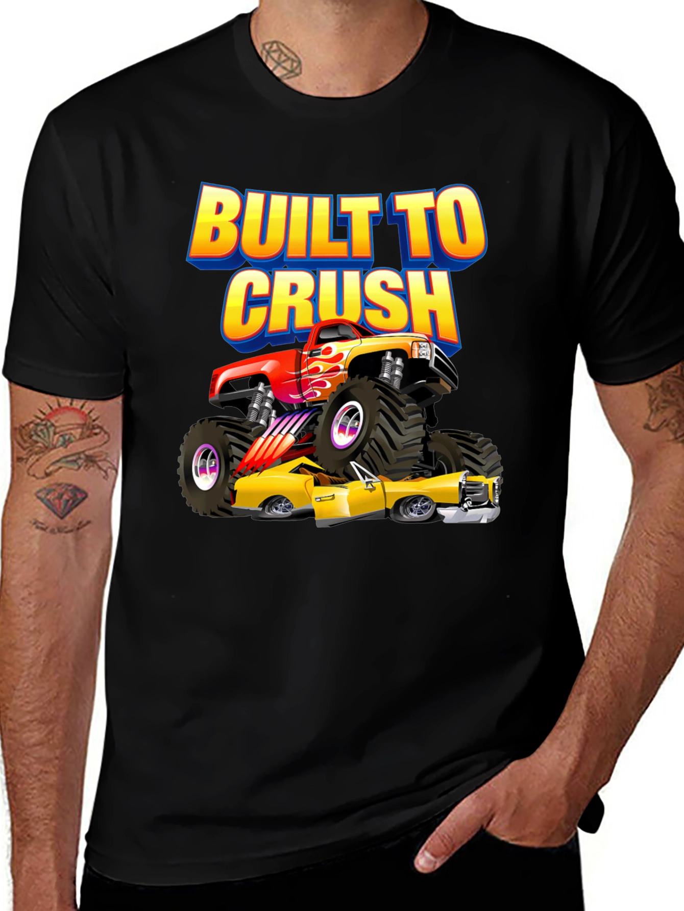 Built to Crush Monster Truck T-Shirt