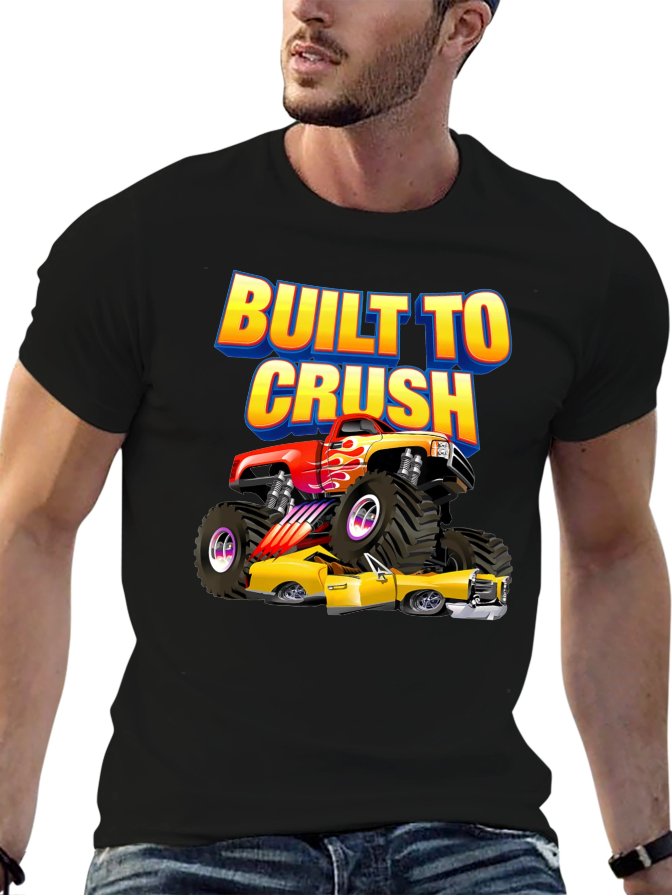 Built to Crush Monster Truck T-Shirt