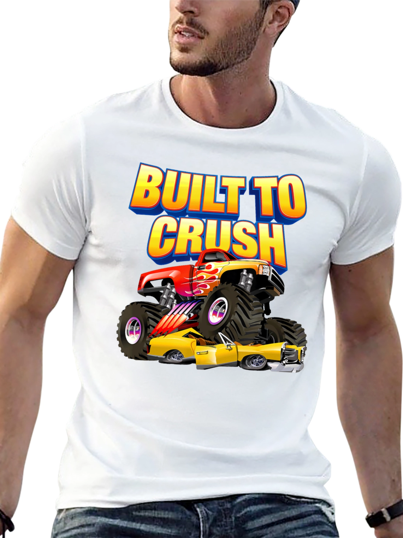 Built to Crush Monster Truck T-Shirt