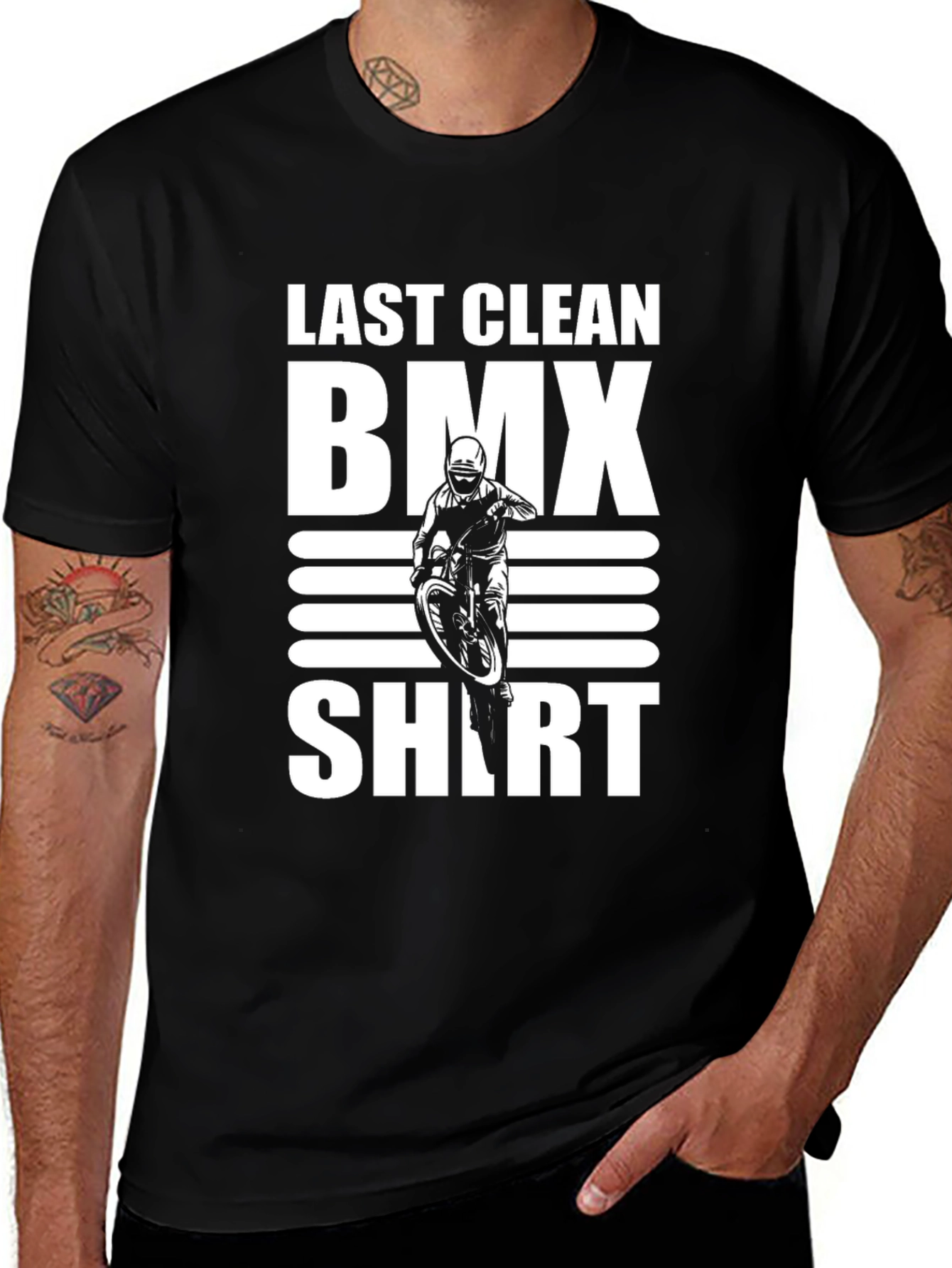 Last Clean BMX Shirt - Black Graphic Tee