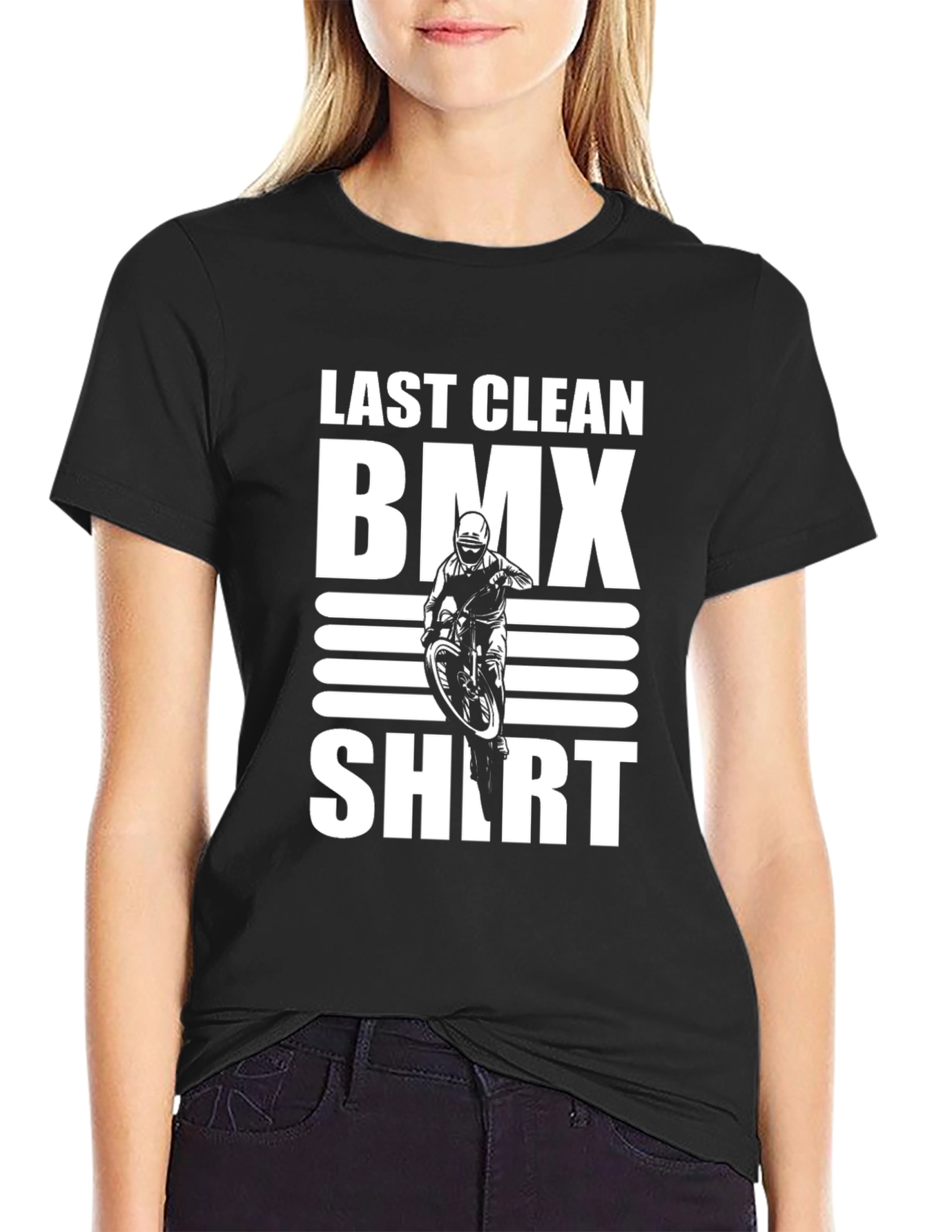 Last Clean BMX Shirt - Black Graphic Tee
