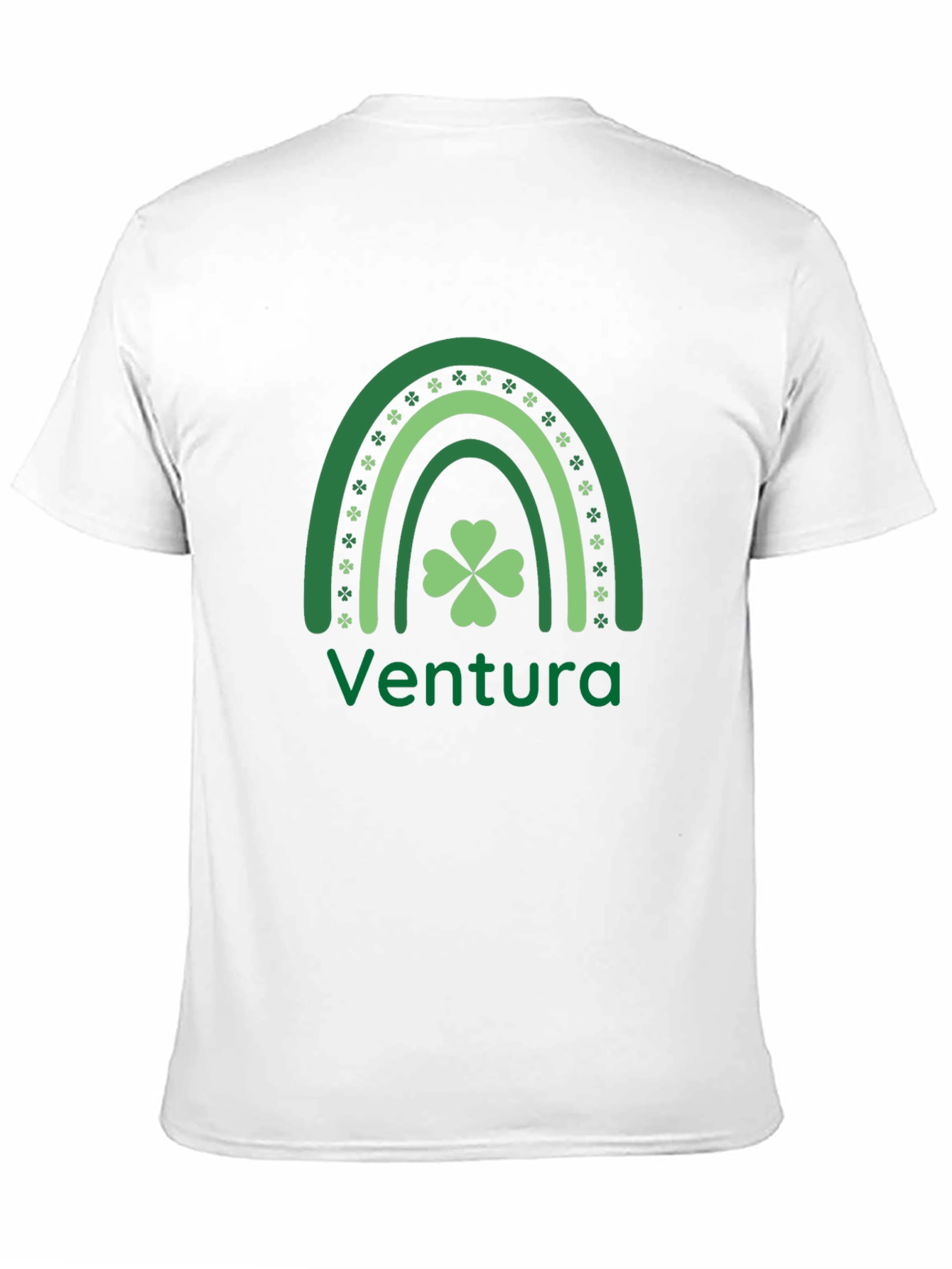St. Patricks Day Ventura Rainbow Clover T-Shirt