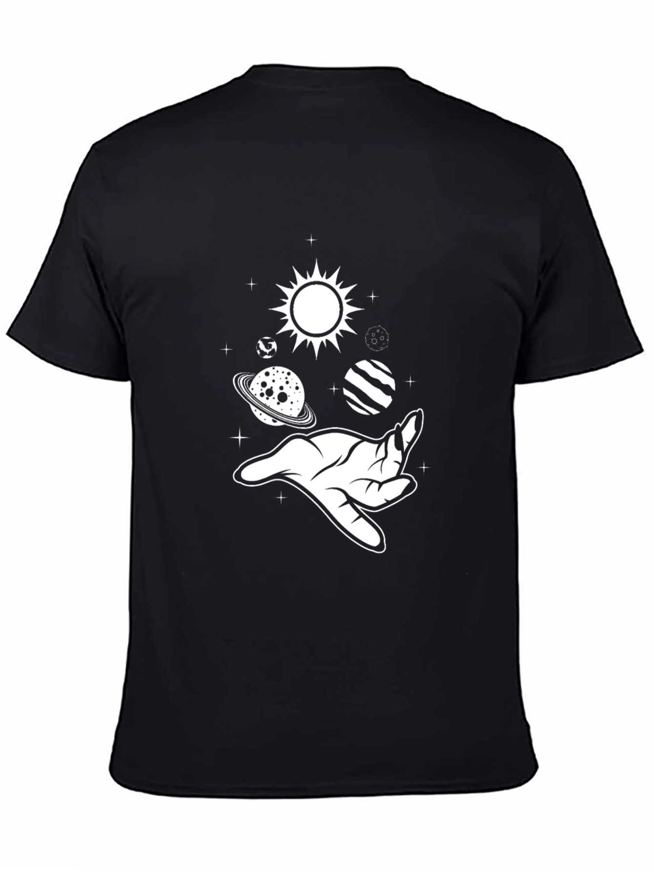 Space Hand Graphic Tee - Stylish Unisex T-Shirt