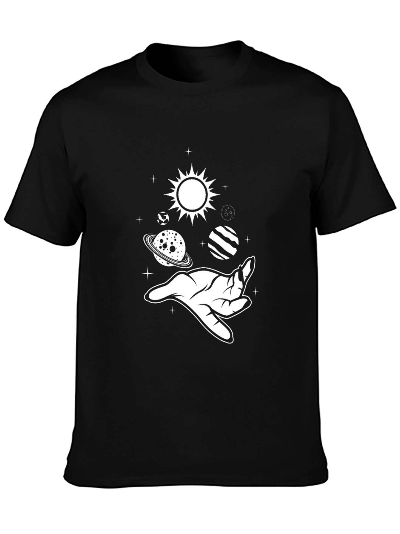 Space Hand Graphic Tee - Stylish Unisex T-Shirt
