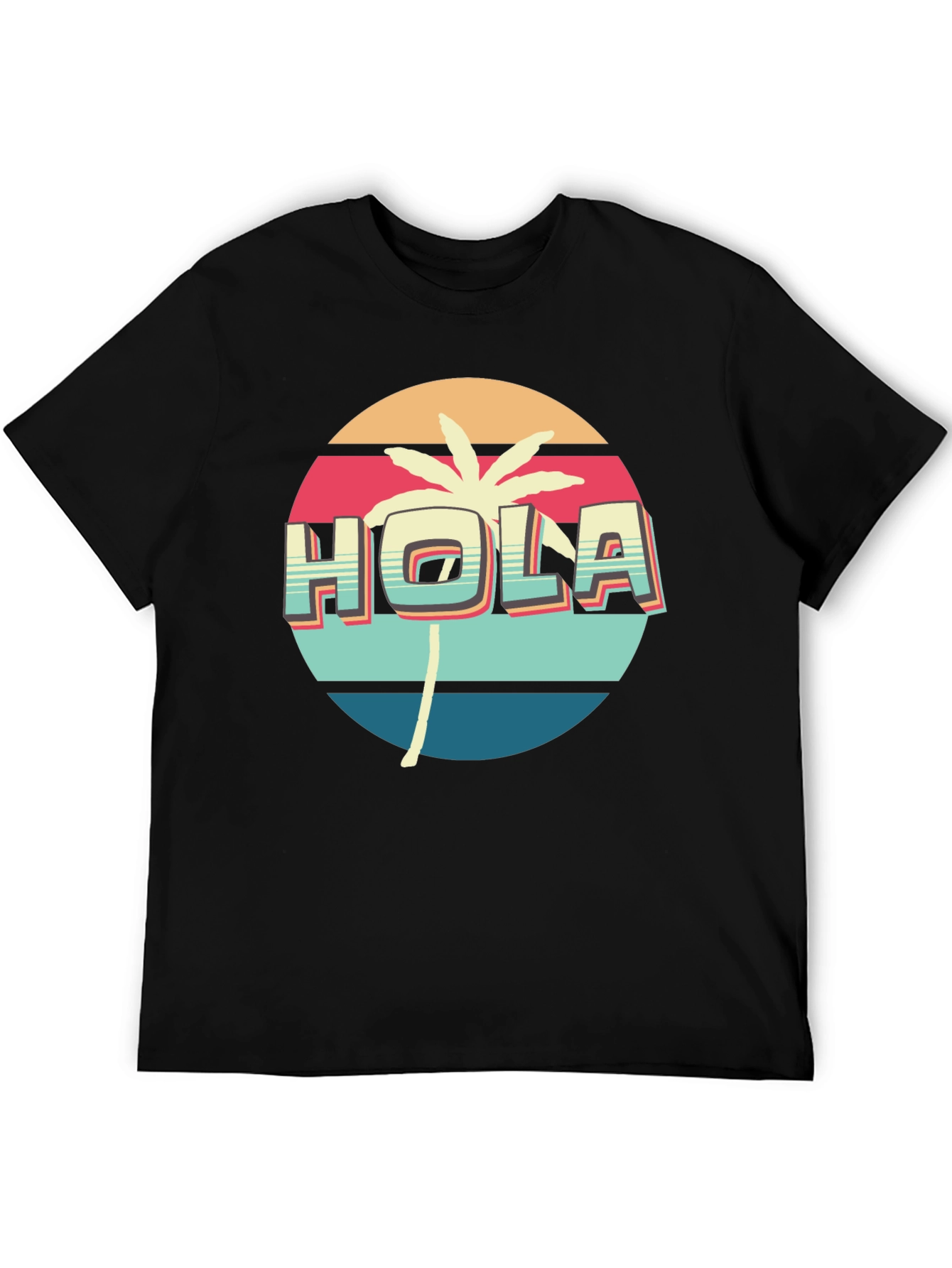 Retro Hola Palm Tree Graphic Tee