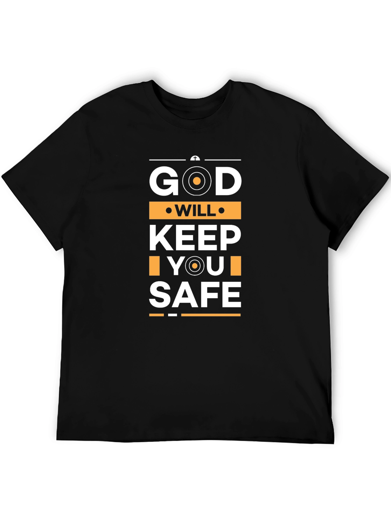 God Will Keep You Safe Black T-Shirt