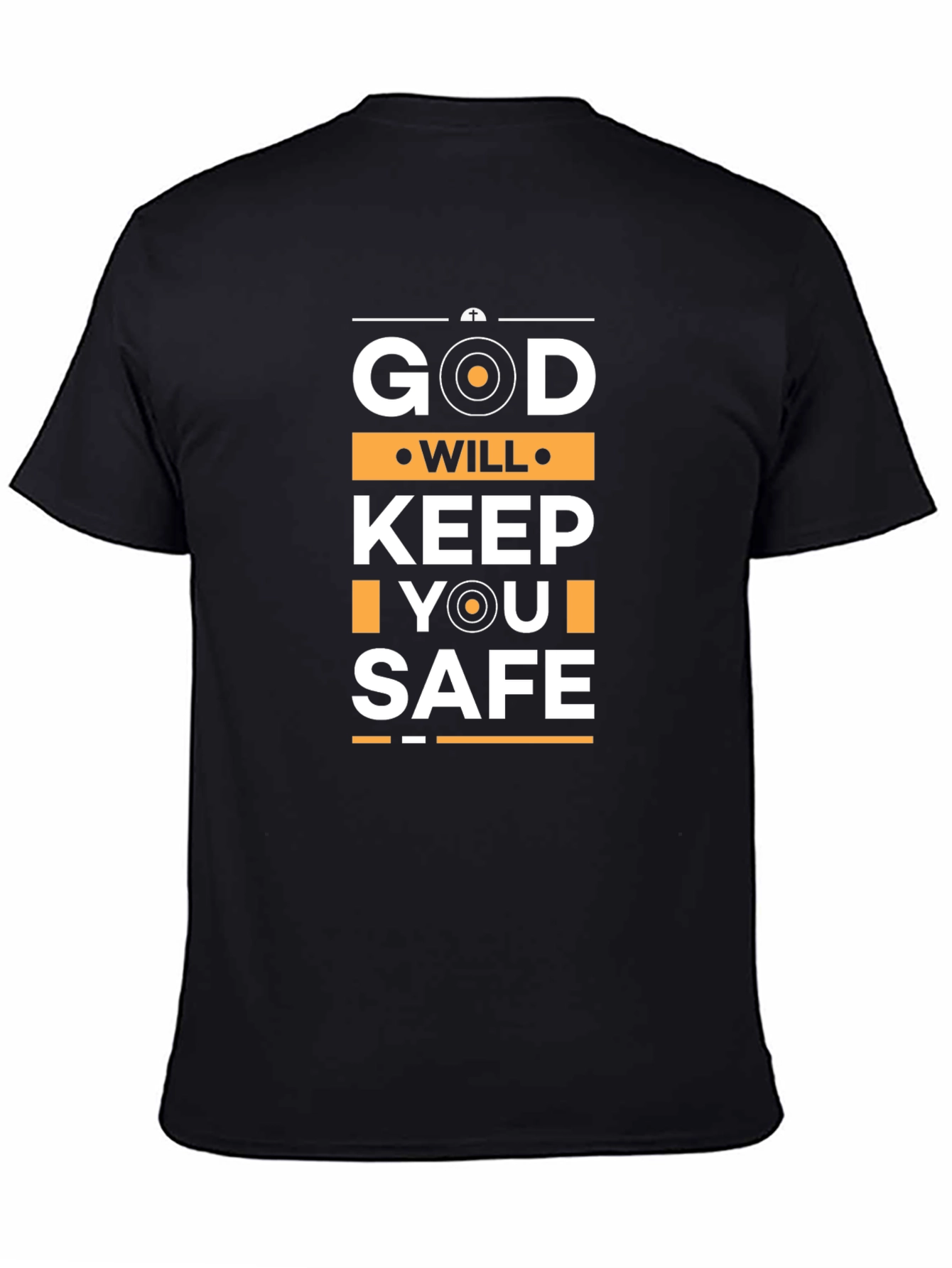 God Will Keep You Safe Black T-Shirt