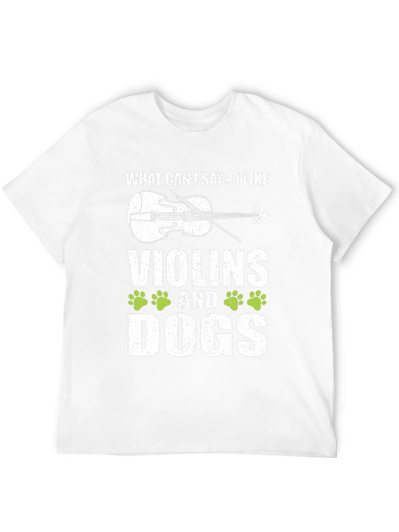 Violin & Dog Lover Black T-Shirt