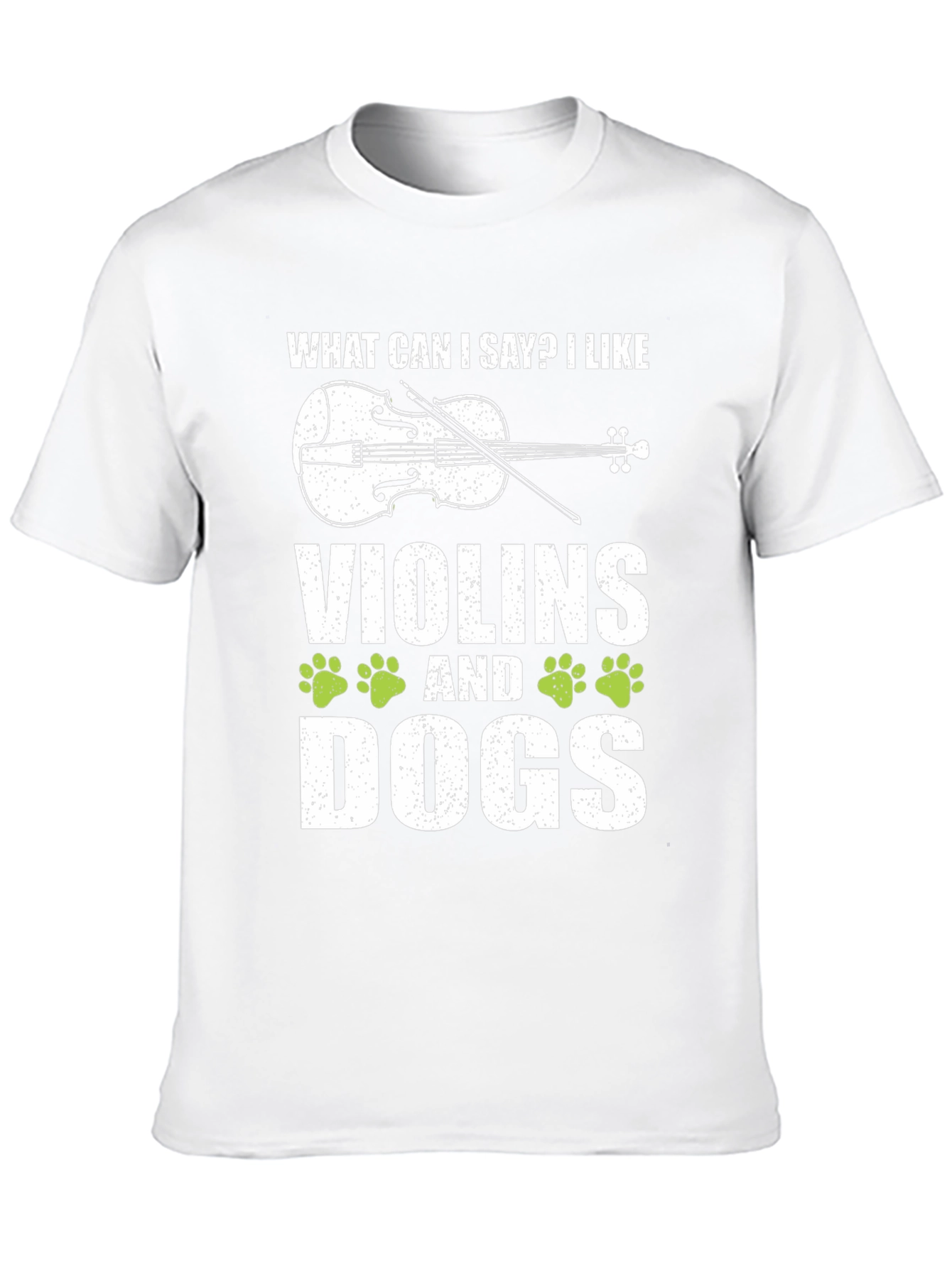 Violin & Dog Lover Black T-Shirt