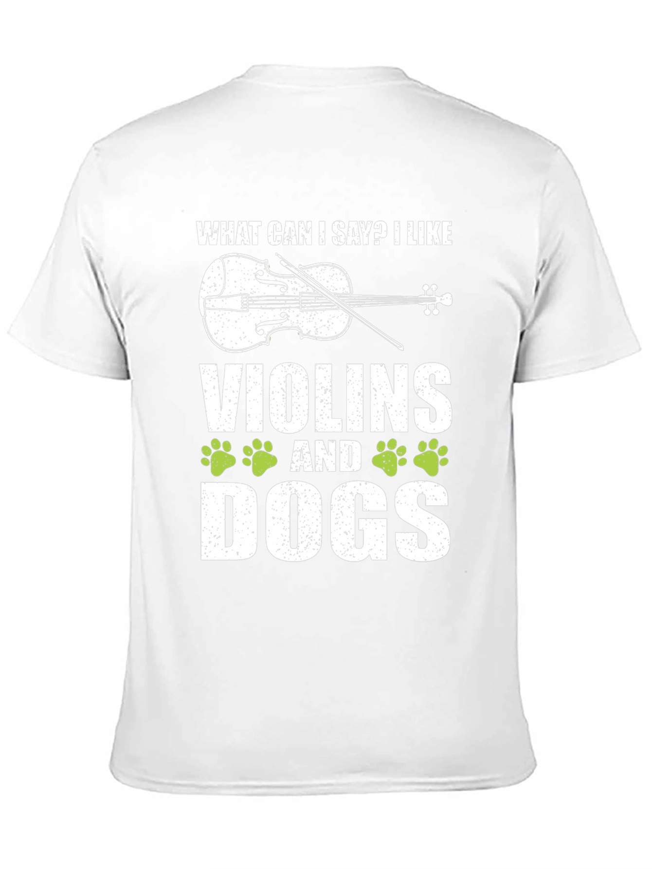Violin & Dog Lover Black T-Shirt