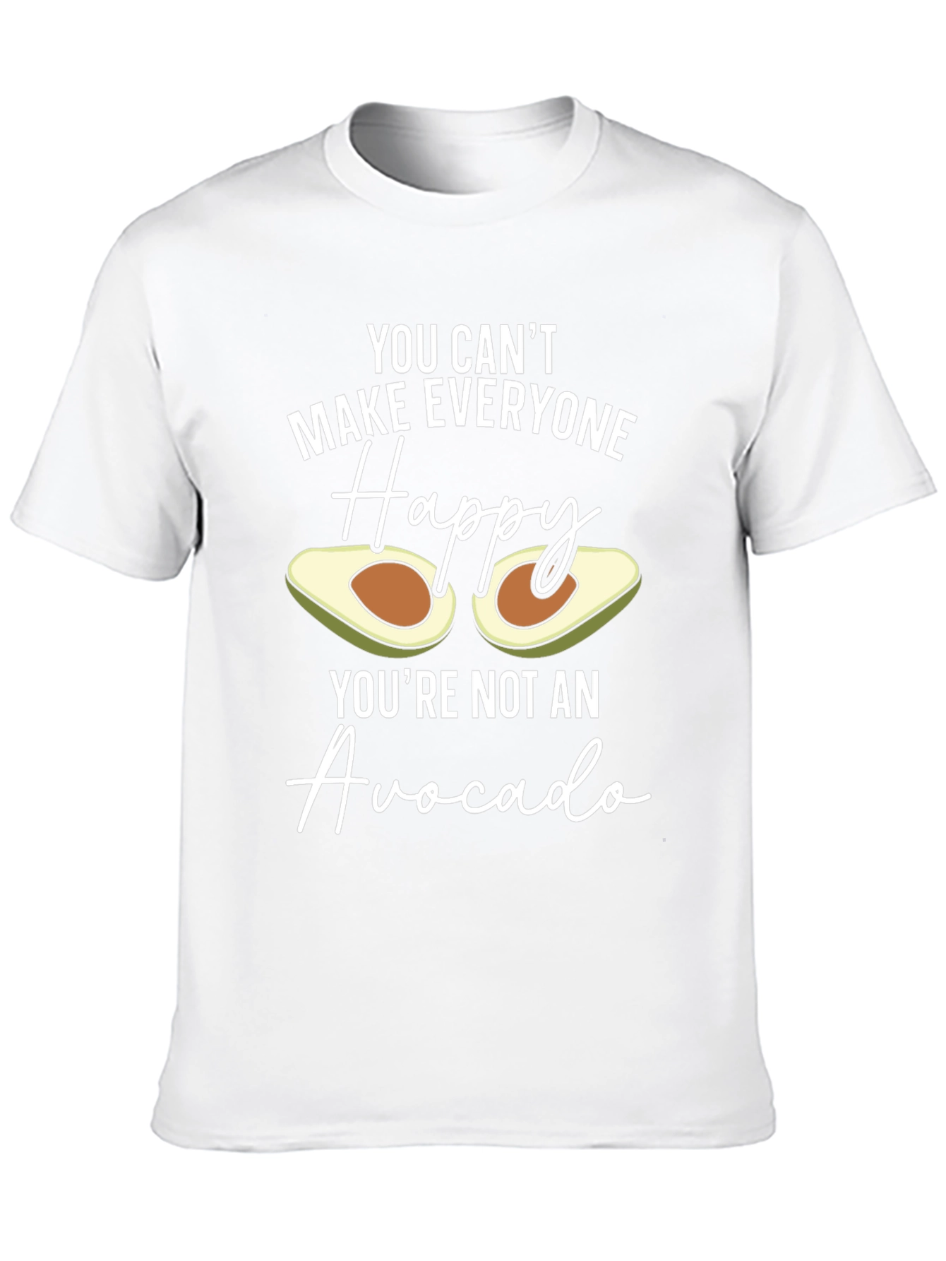 Avocado Happy T-Shirt - Funny Unisex Tee