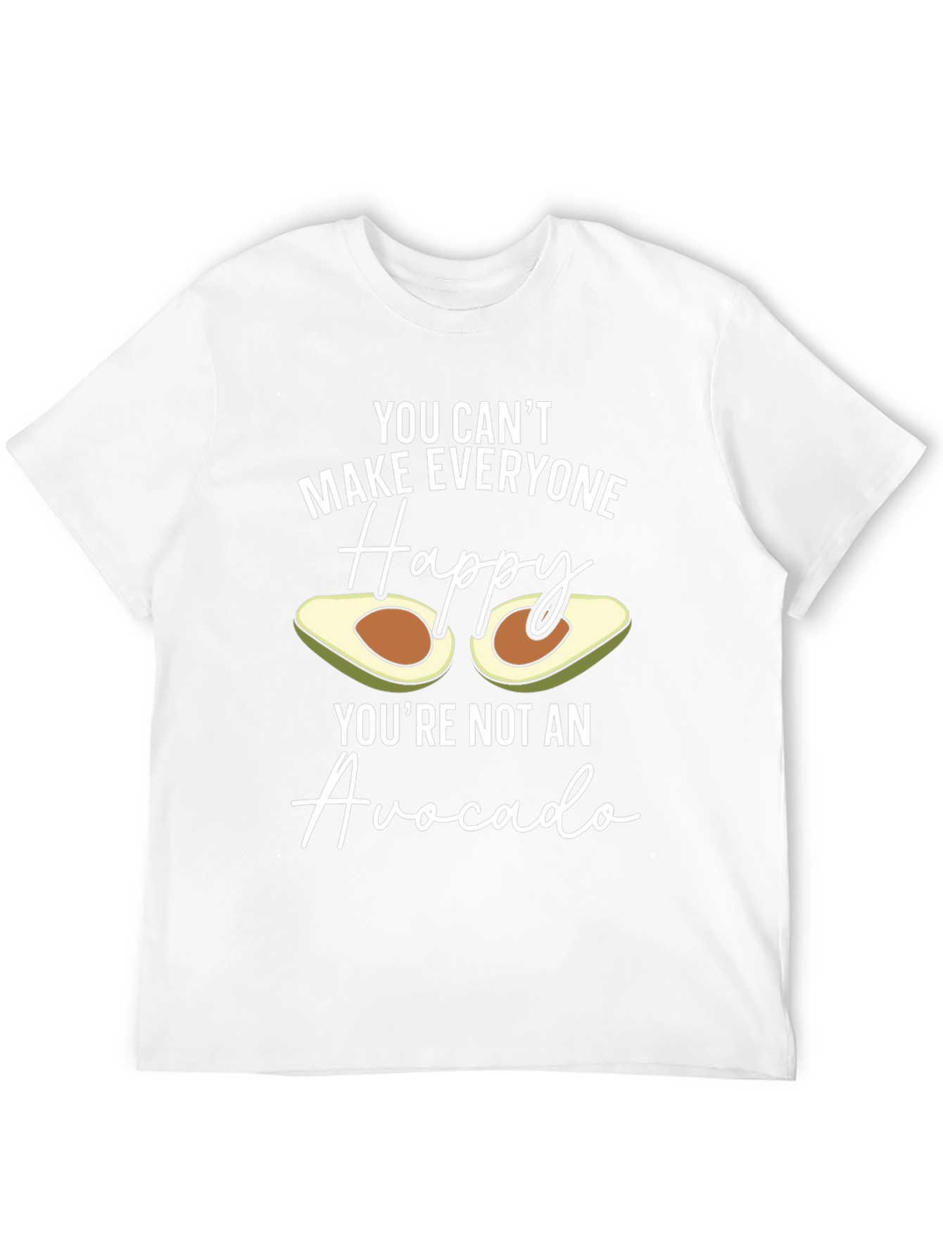 Avocado Happy T-Shirt - Funny Unisex Tee