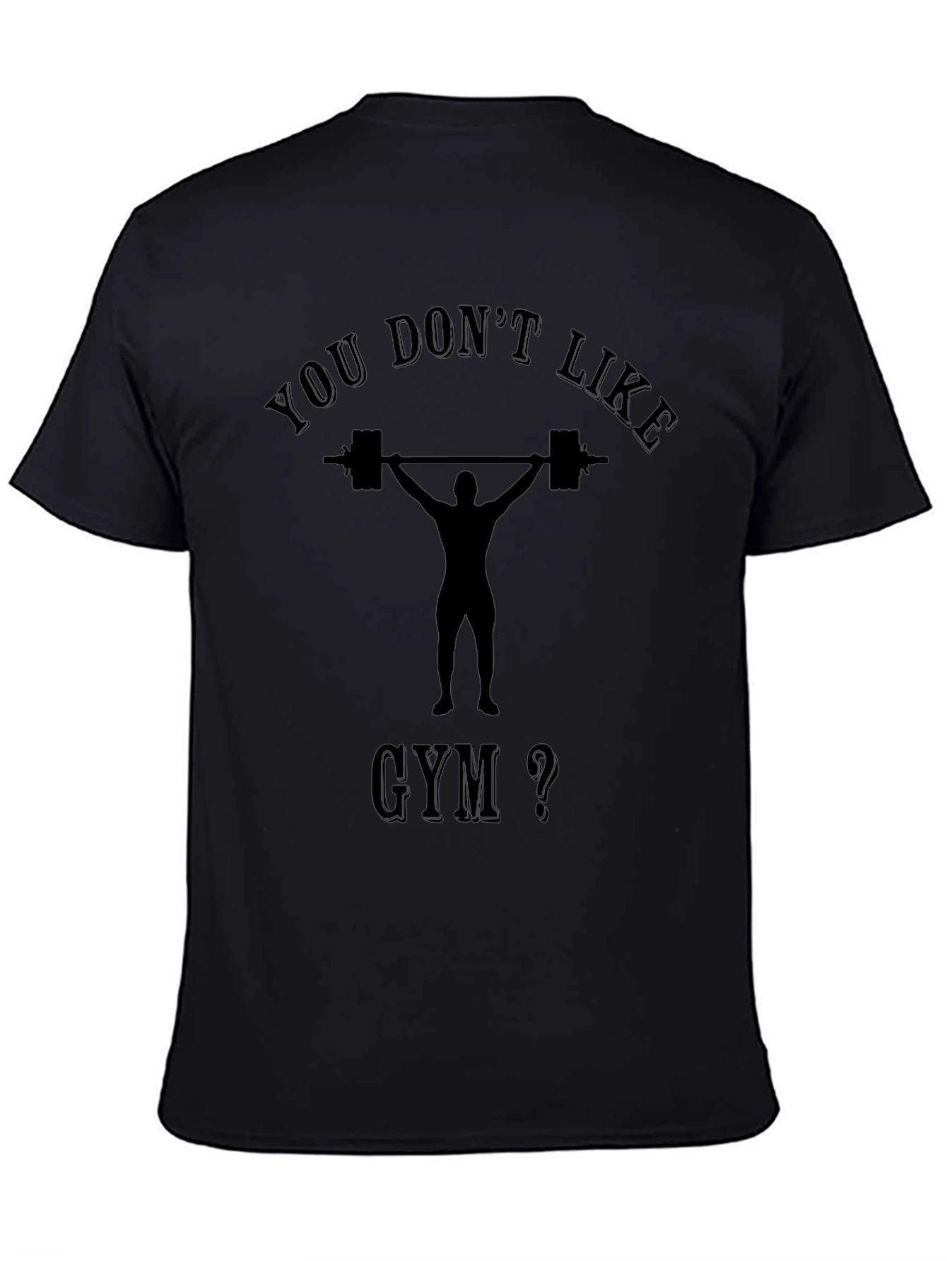 Gym Lover Black T-Shirt | Weightlifting Motivation