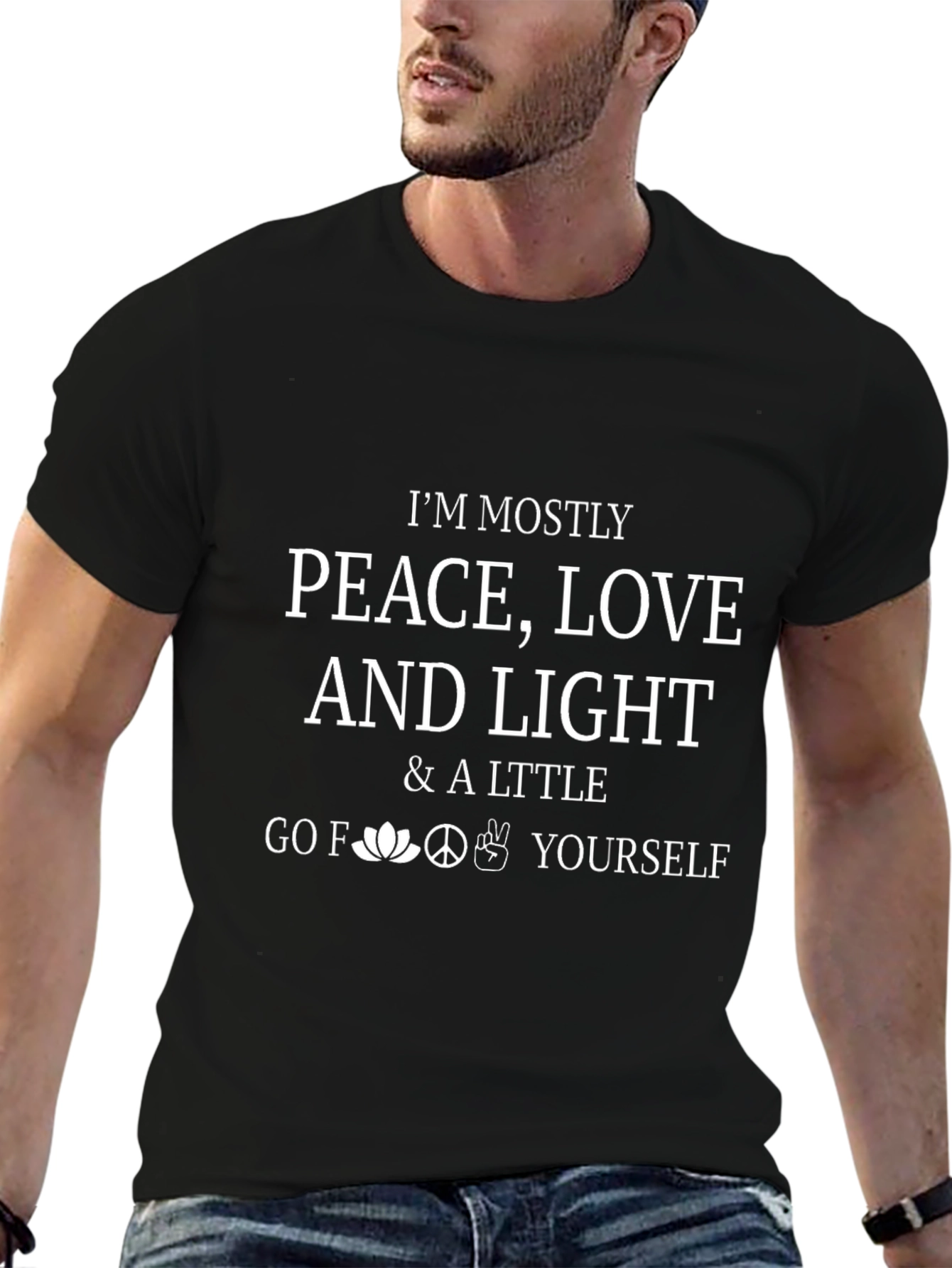 Peace Love & Light Graphic Tee - Relaxed Fit