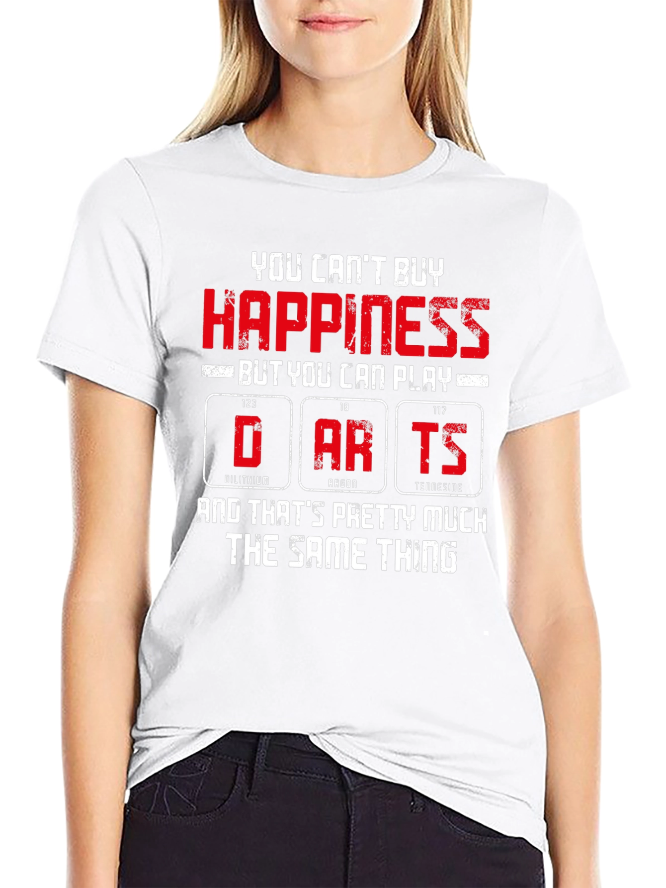 Funny Darts Happiness Graphic T-Shirt