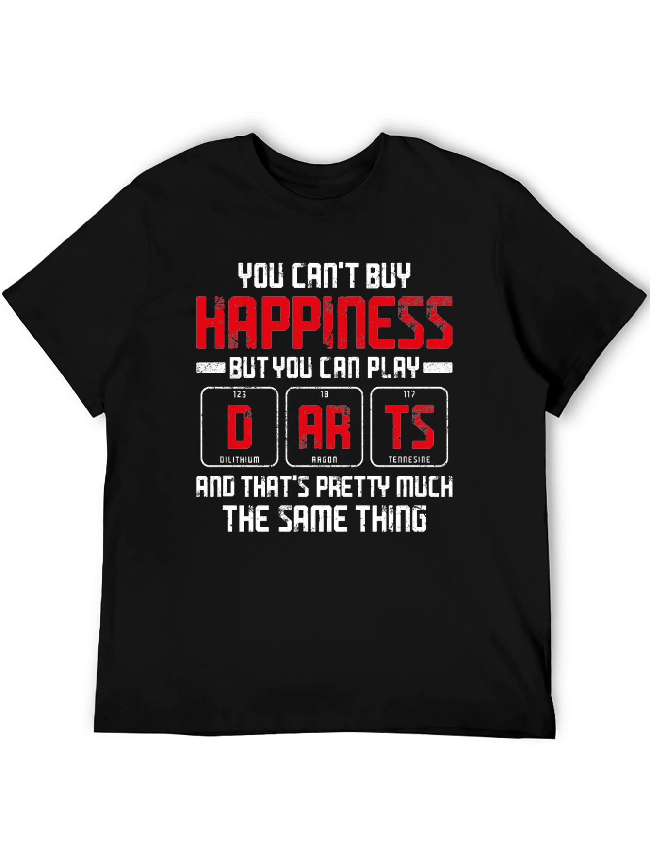 Funny Darts Happiness Graphic T-Shirt