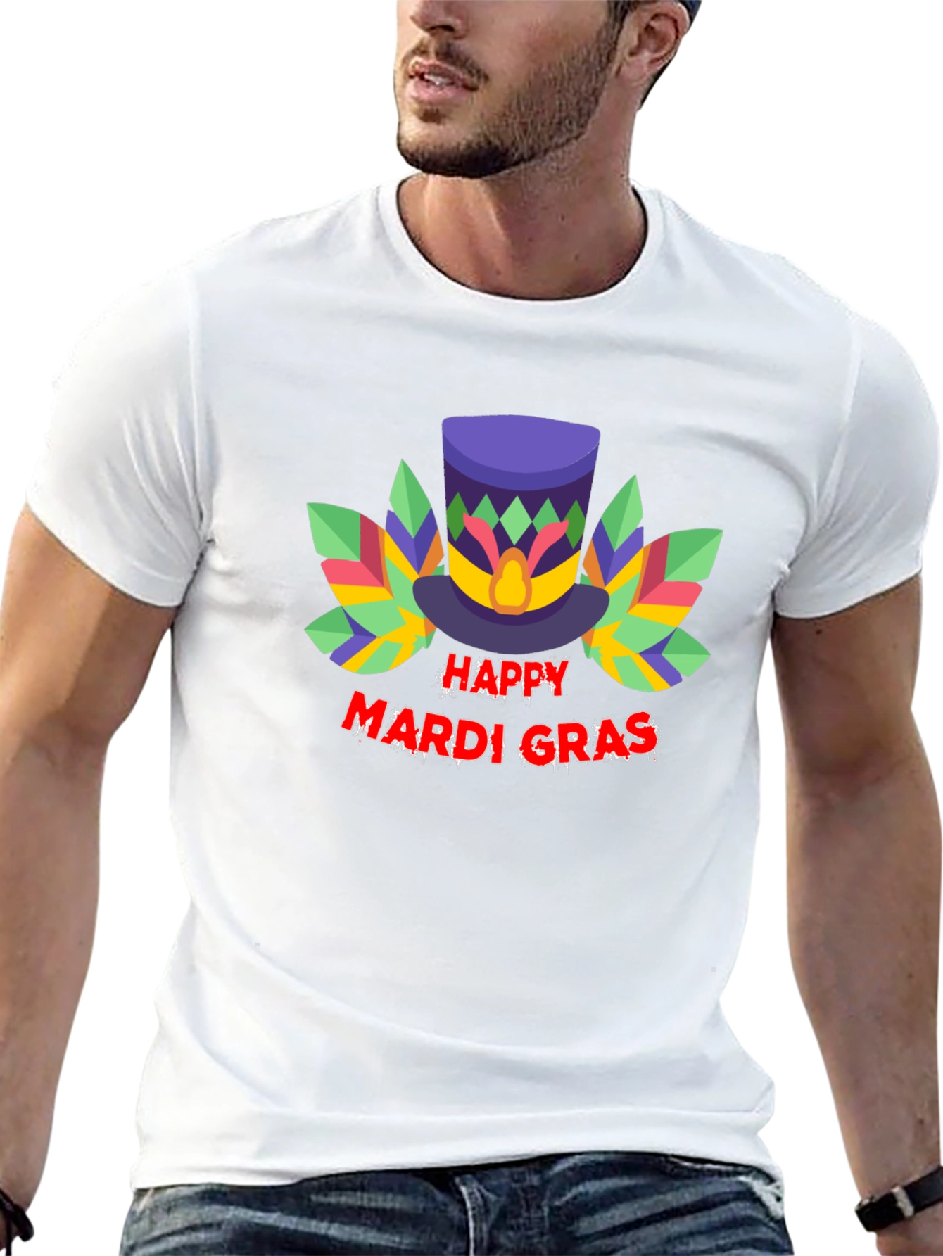 Happy Mardi Gras T-Shirt Party Tee