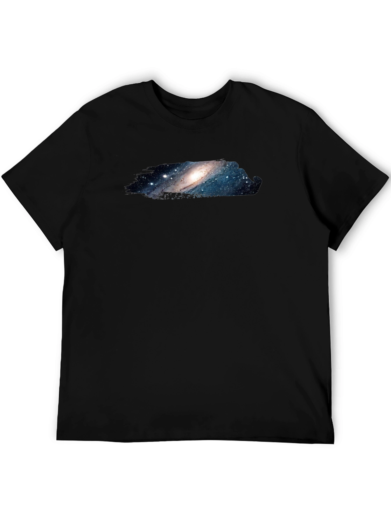 Galaxy Print Black T-Shirt