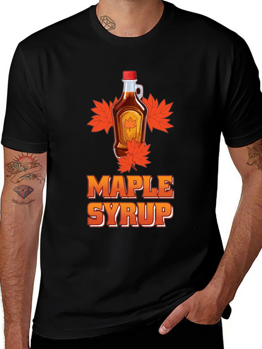 Maple Syrup Graphic Tee - Black T-Shirt