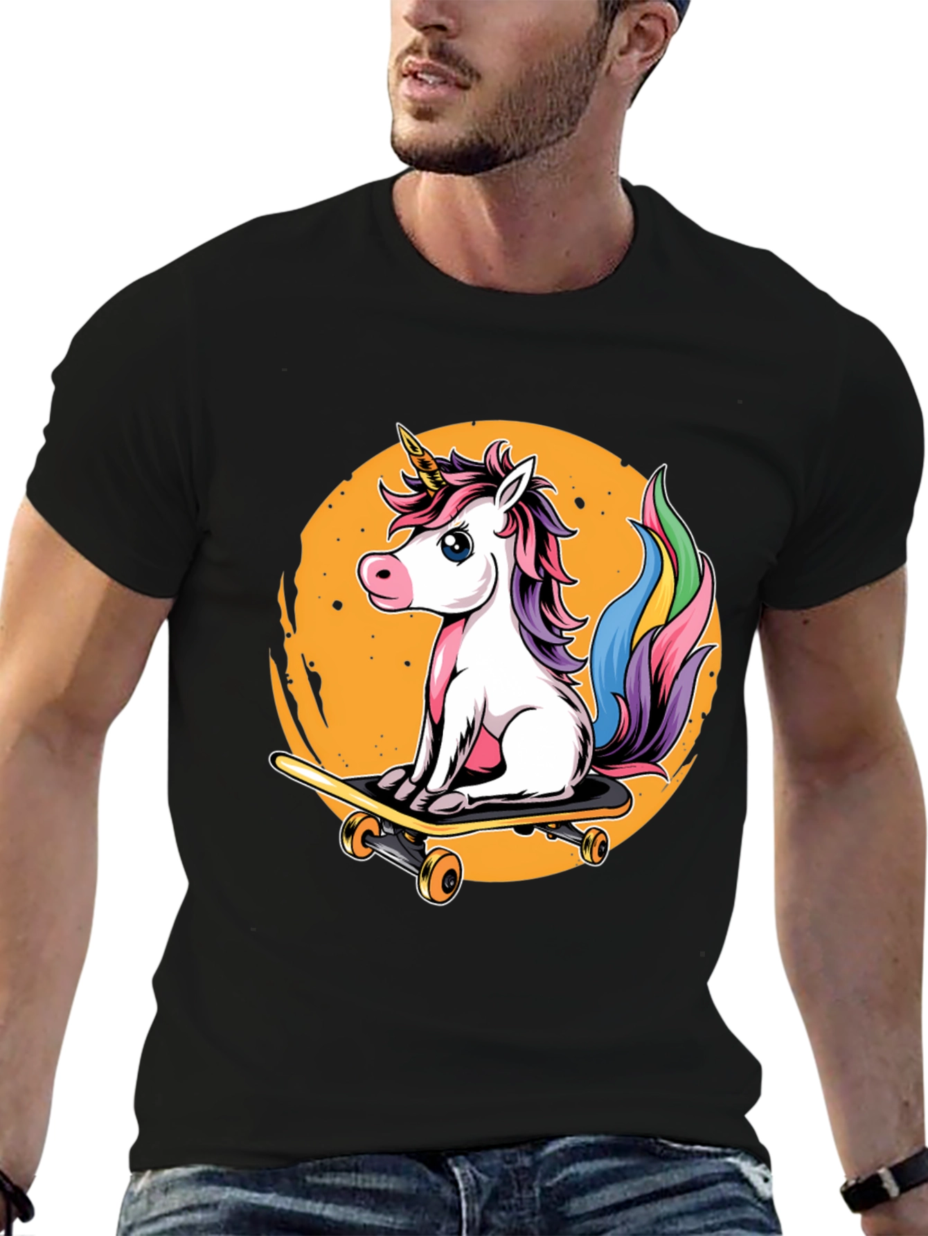 Unicorn Skateboard T-Shirt - Magical Ride