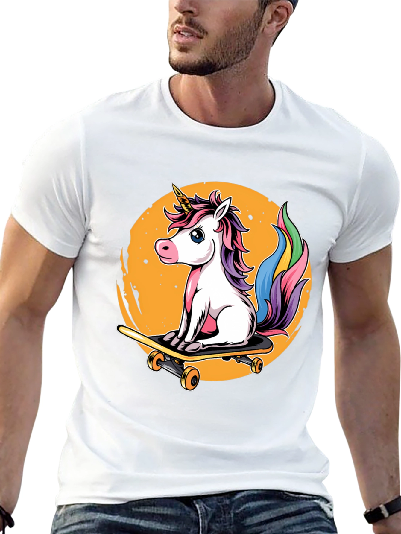 Unicorn Skateboard T-Shirt - Magical Ride