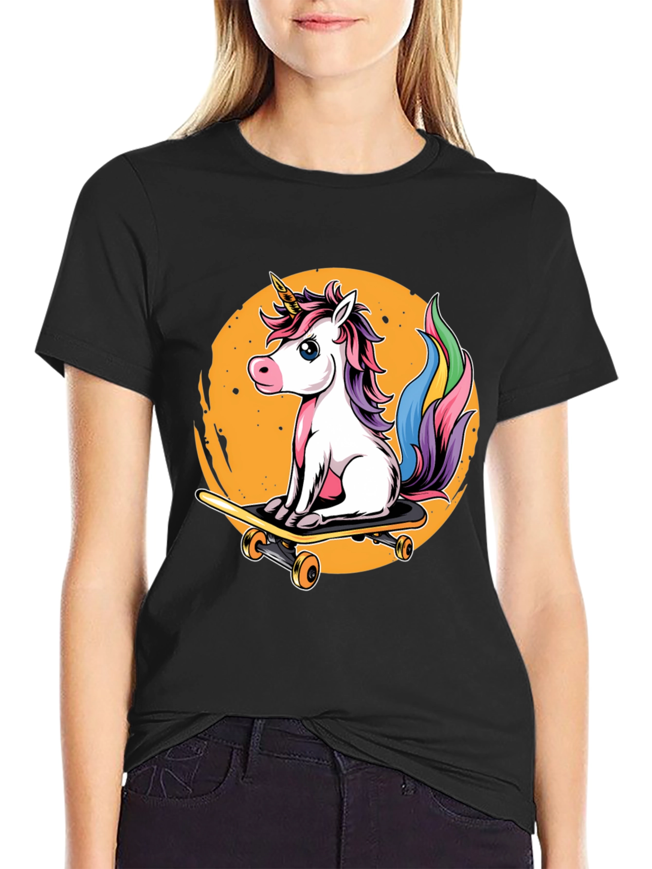 Unicorn Skateboard T-Shirt - Magical Ride