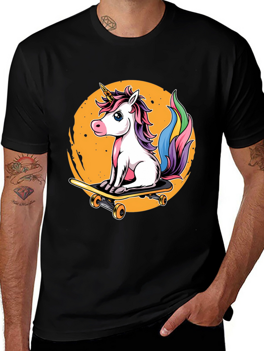 Unicorn Skateboard T-Shirt - Magical Ride