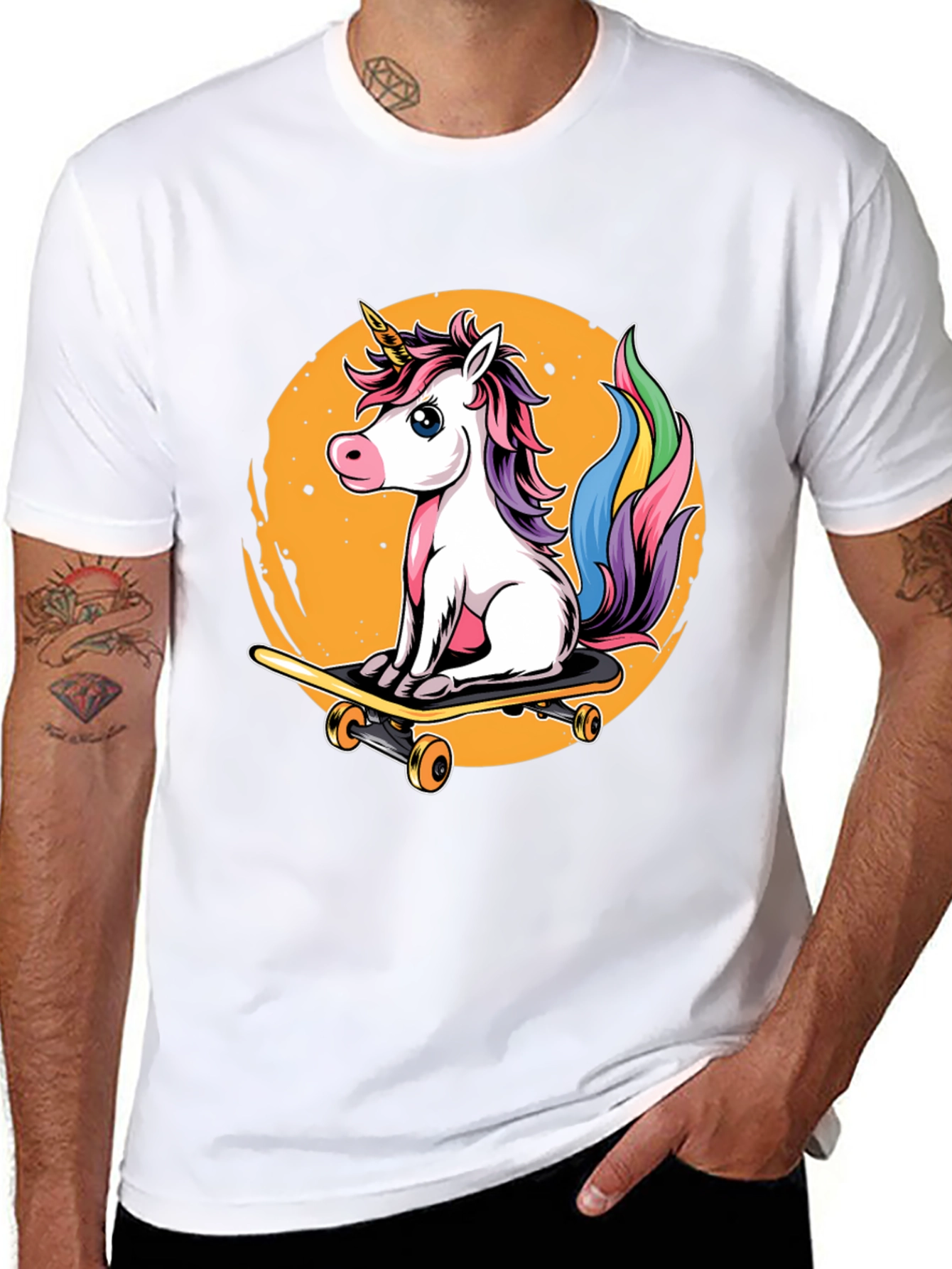 Unicorn Skateboard T-Shirt - Magical Ride