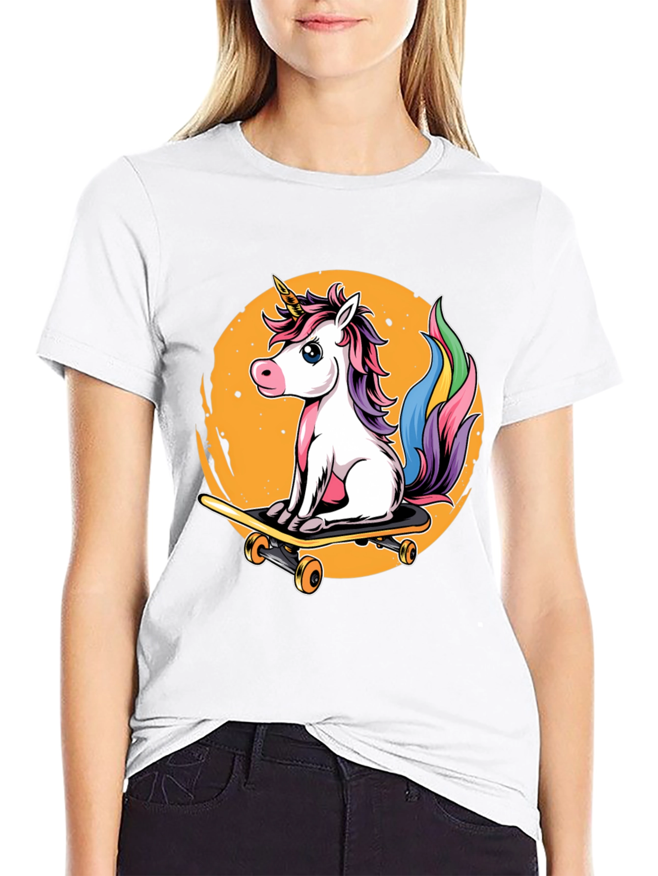 Unicorn Skateboard T-Shirt - Magical Ride