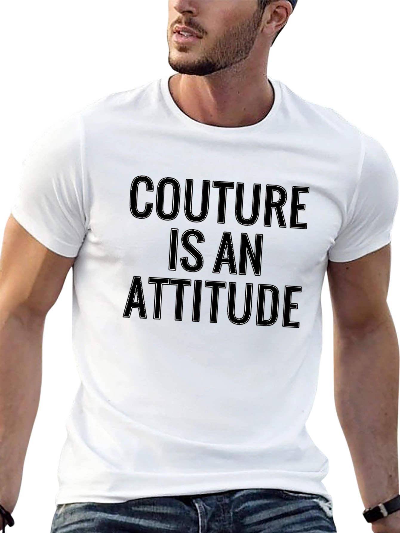Couture Is An Attitude Black T-Shirt